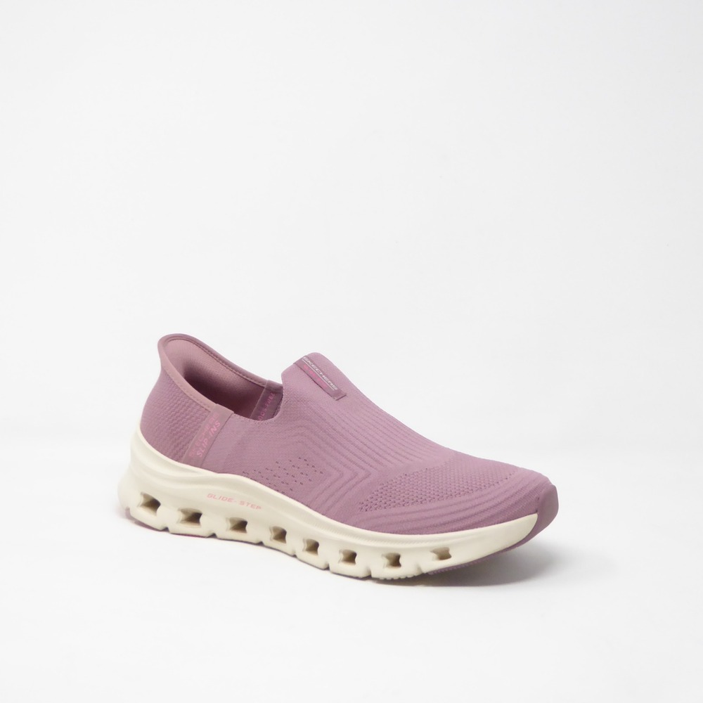 Skechers Womens Slip-Ins Glide-Step Pro Mauve Pink Hands Free Sneakers 9